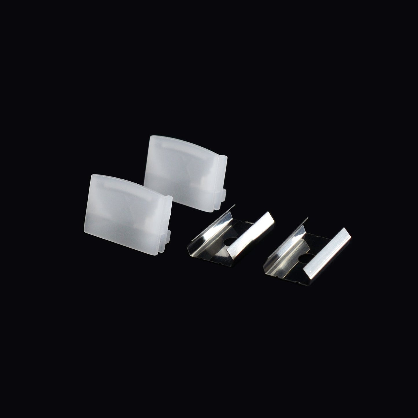  Slim Surface Mounted Invisible Brackets LED Aluminium Profile 16.2x11mm (570)