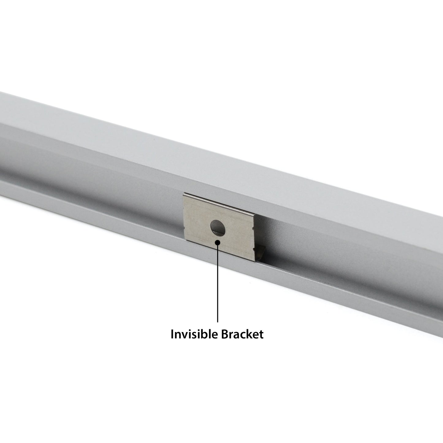  Slim Surface Mounted Invisible Brackets LED Aluminium Profile 16.2x11mm (570)