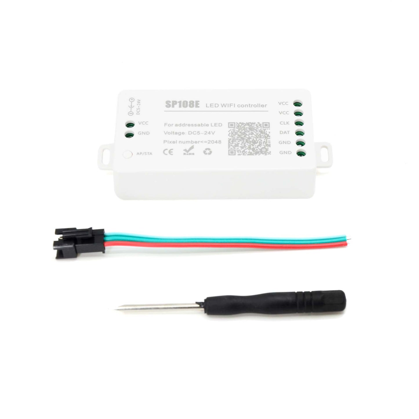  SP108E Wifi SPI Pixel Strip LED Controller