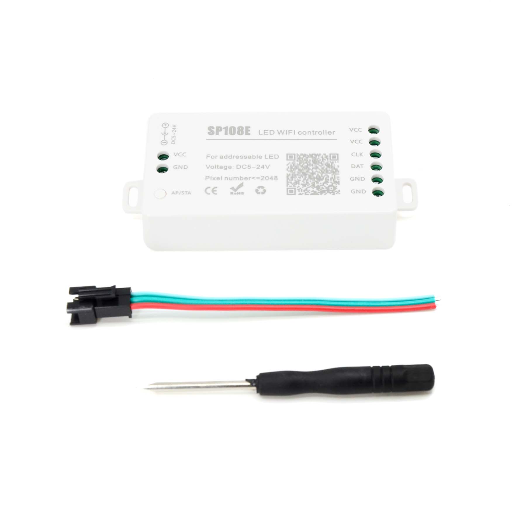  SP108E Wifi SPI Pixel Strip LED Controller