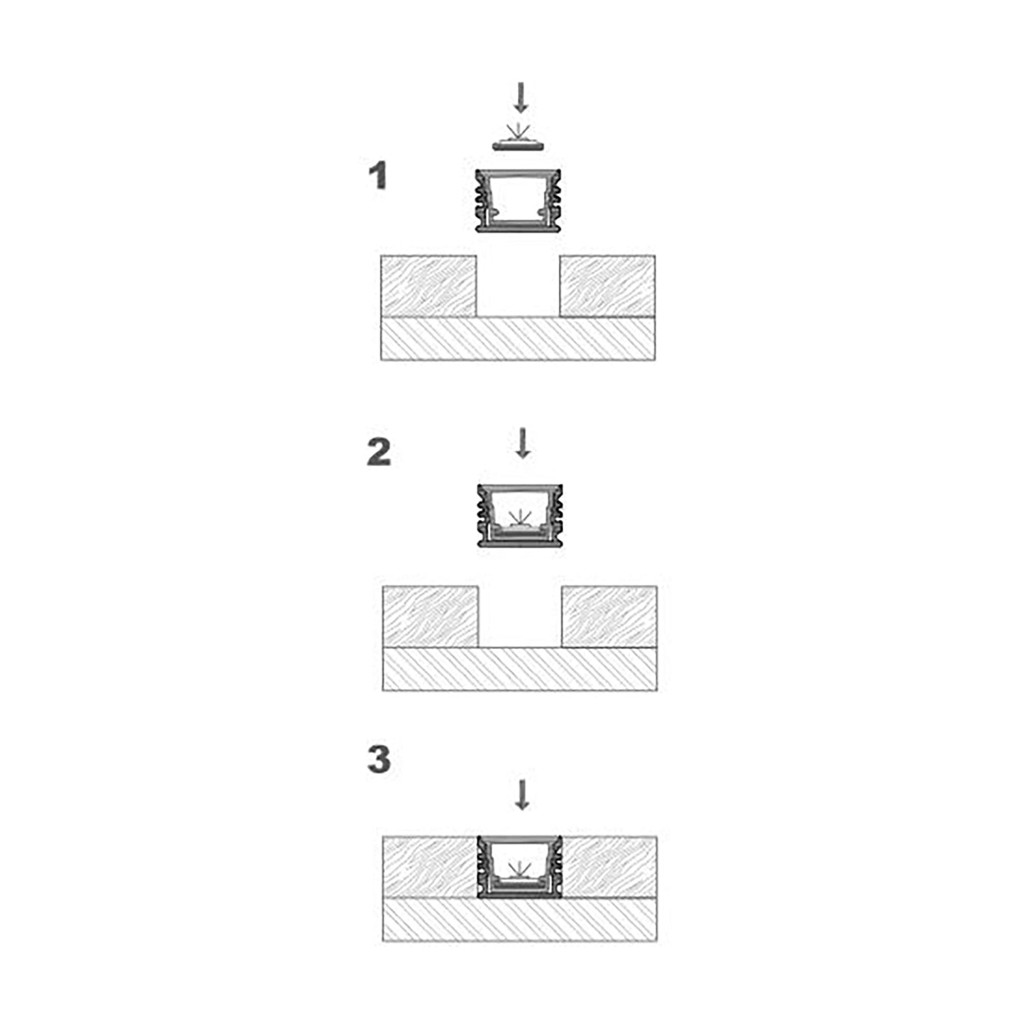  Waterproof Surface Mounted LED Aluminium Profile 17.5x12.9mm (296-D1713)