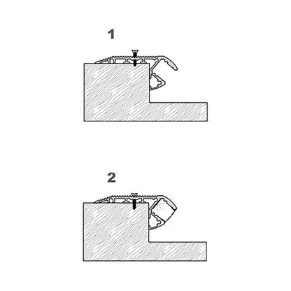  Stair Nosing LED Aluminium Profile 66x27mm (134)