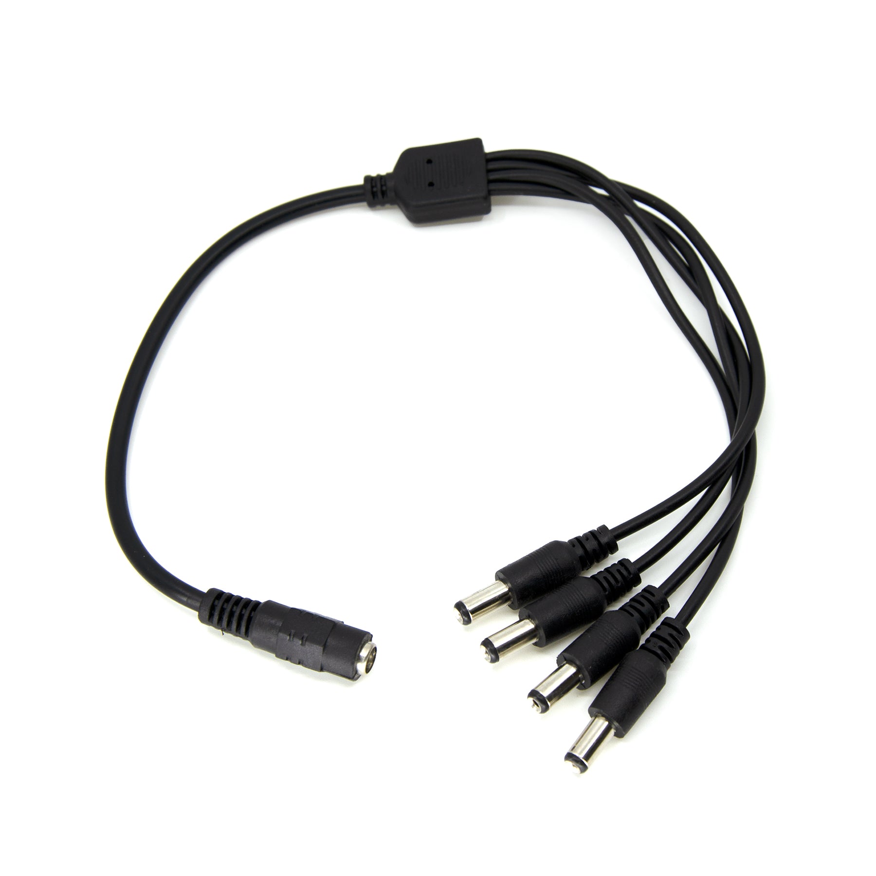  1 Female To 4 Male 5.5mmx2.1mm DC Power Splitter Cable
