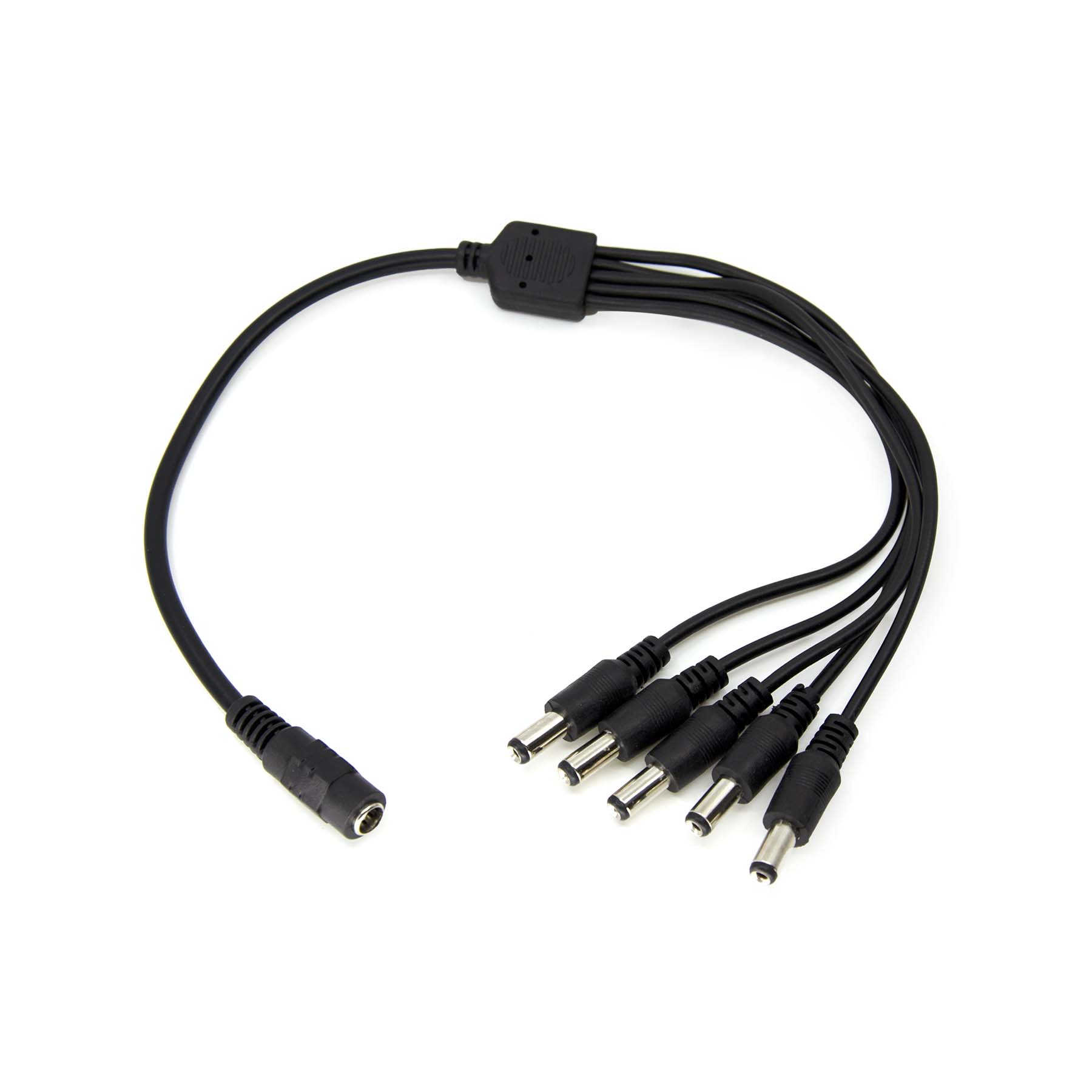  1 Female To 5 Male 5.5mmx2.1mm DC Power Splitter Cable