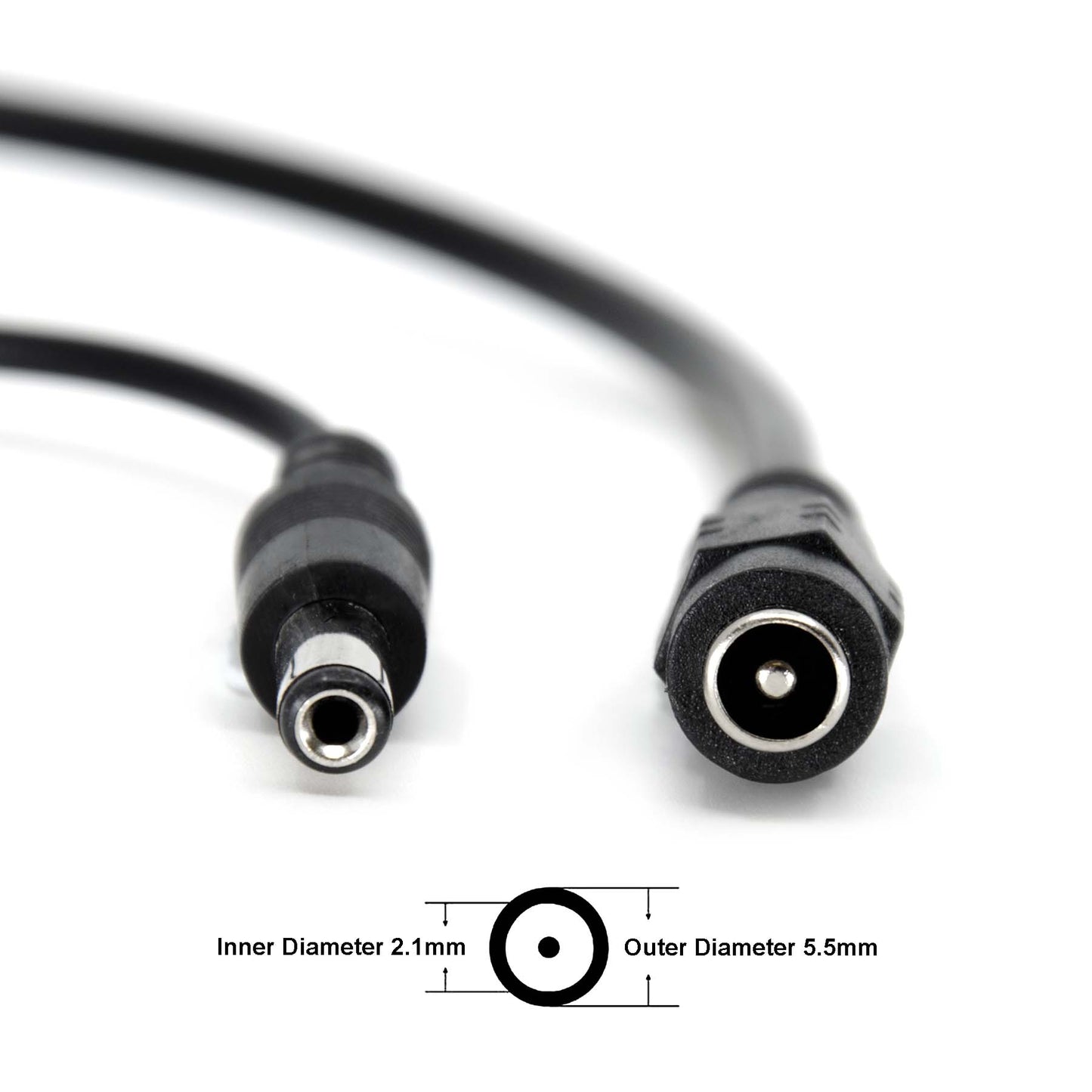  1 Female To 5 Male 5.5mmx2.1mm DC Power Splitter Cable