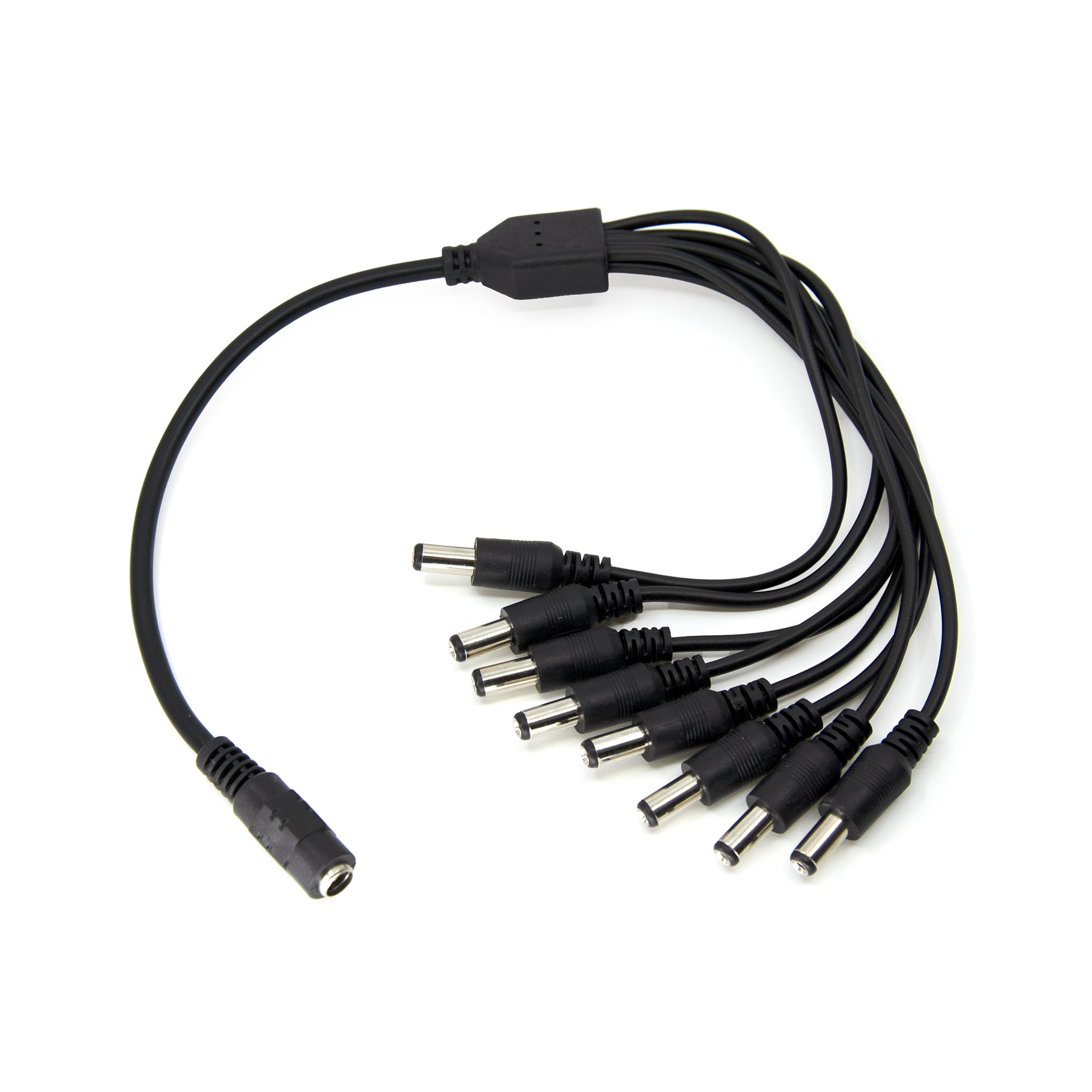  1 Female To 8 Male 5.5mmx2.1mm DC Power Splitter Cable