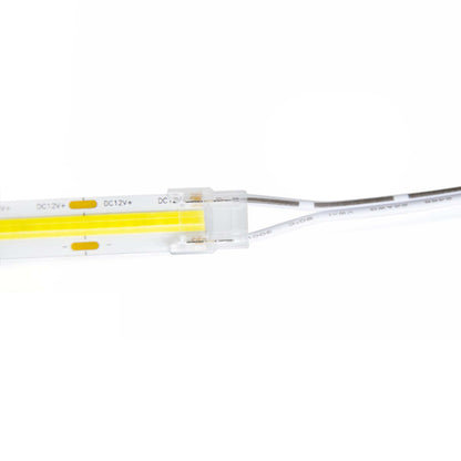  2 Pin 2 End Solderless Wire Connector For Single Colour LED COB Strip Lights