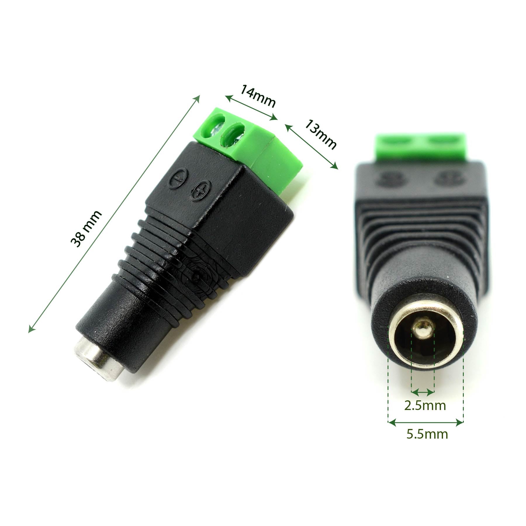  Female 5.5mmx2.5mm DC Socket Jack Connector