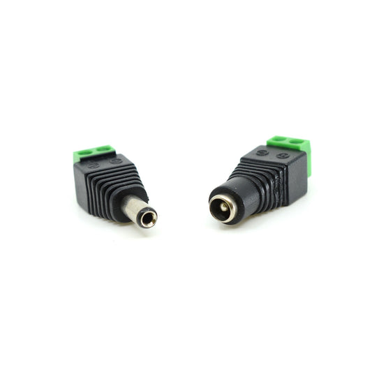  Pair Of Male & Female 5.5mmx2.1mm DC Socket Jack Connector