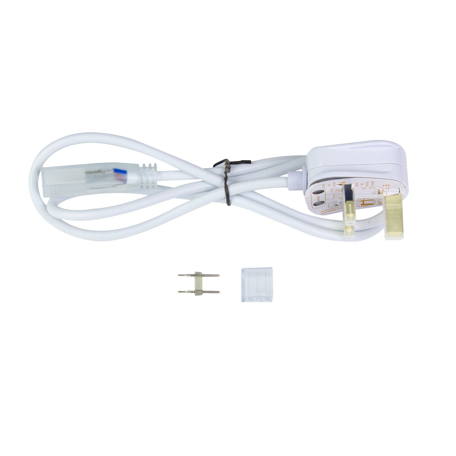  Standard UK Plug Set For AC LED Strip Lights