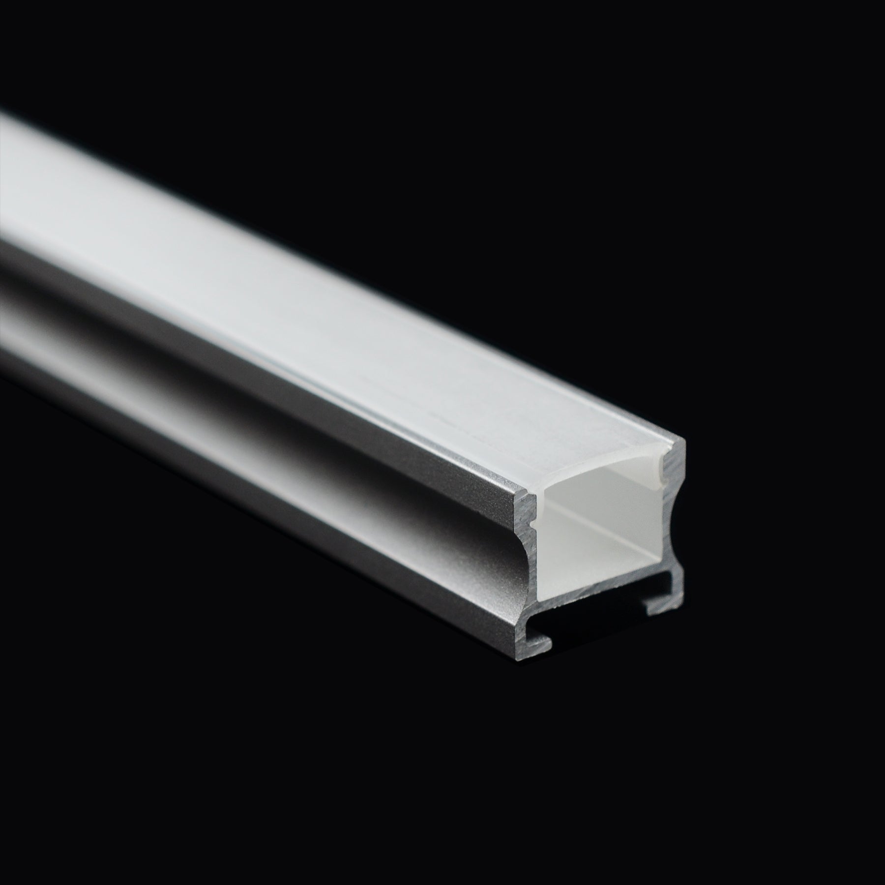  Surface Mounted Invisible Brackets LED Aluminium Profile 17x14.3mm (571)