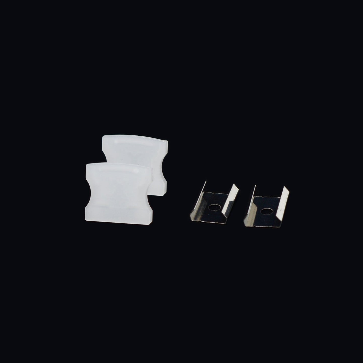  Surface Mounted Invisible Brackets LED Aluminium Profile 17x14.3mm (571)