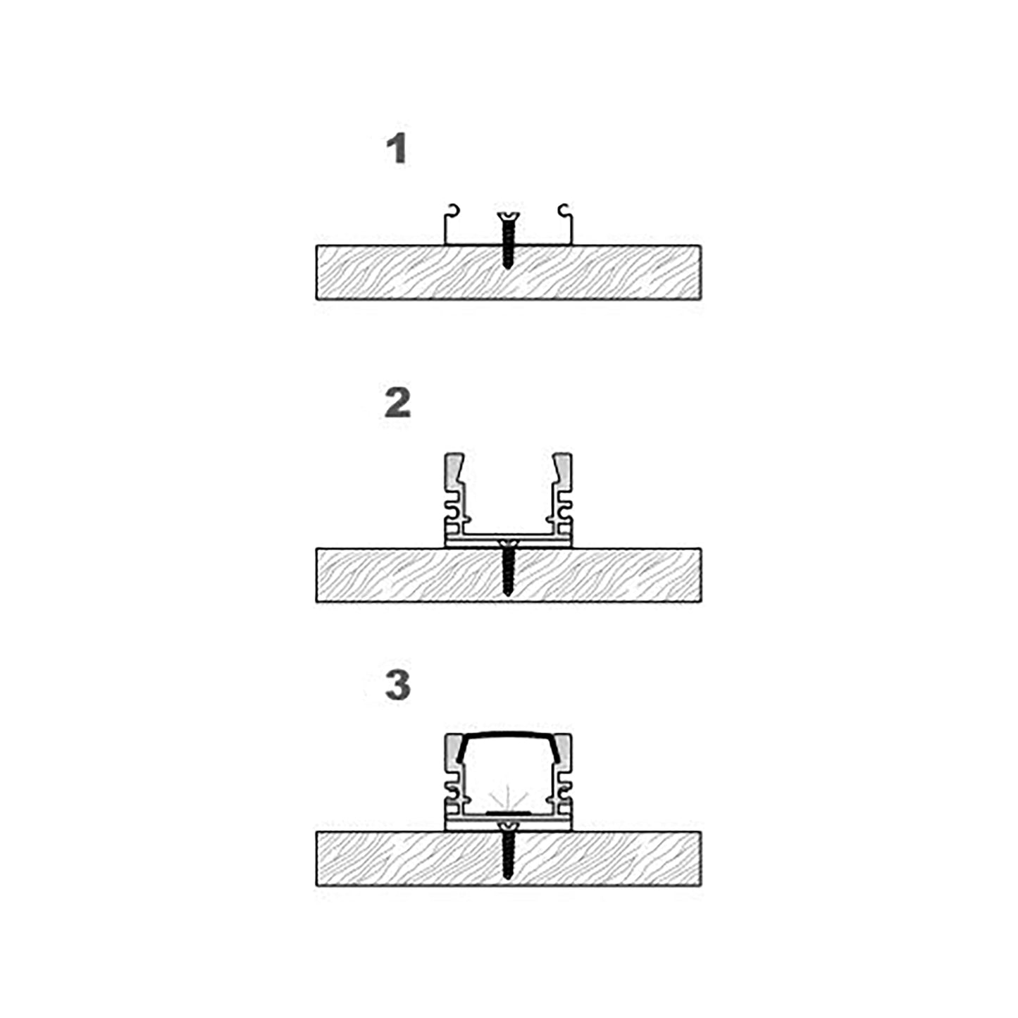  Surface Mounted LED Aluminium Profile 17.5x12mm (006-M1712)