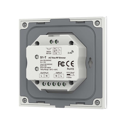  LED Triac Dimmer Switch Wall Touch Panel 2.4GHz RF AC100-240V S1-T