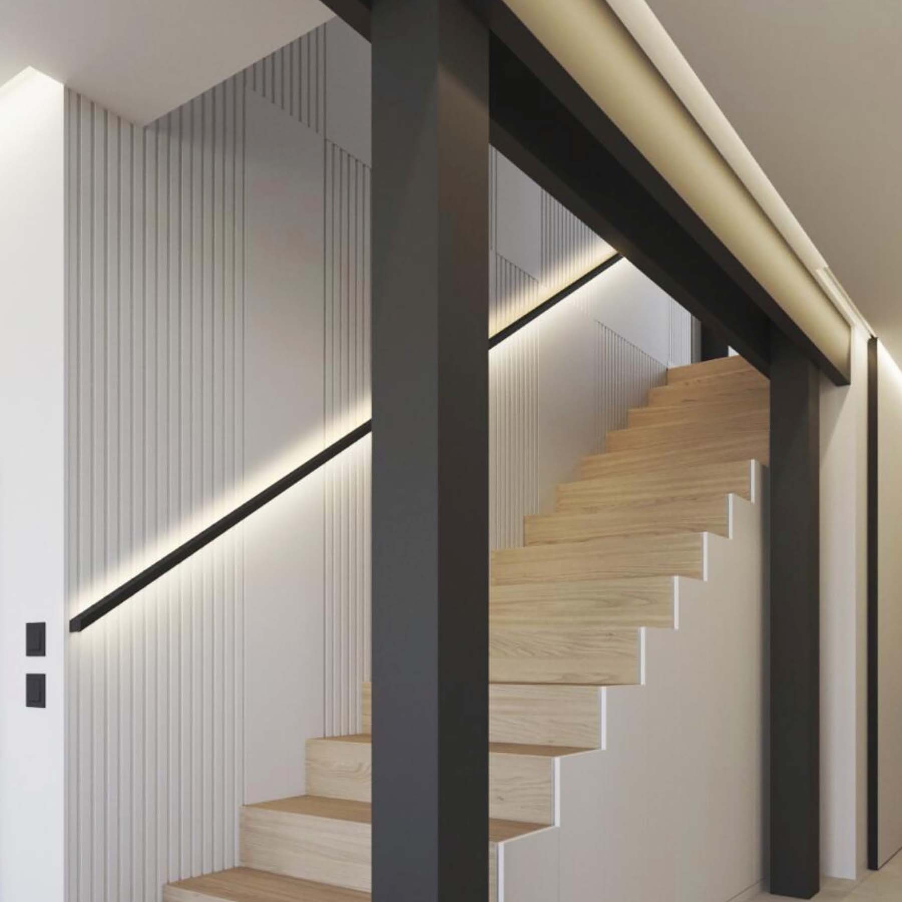  Wall & Coving LED Aluminium Profile 75.2x25mm (268)