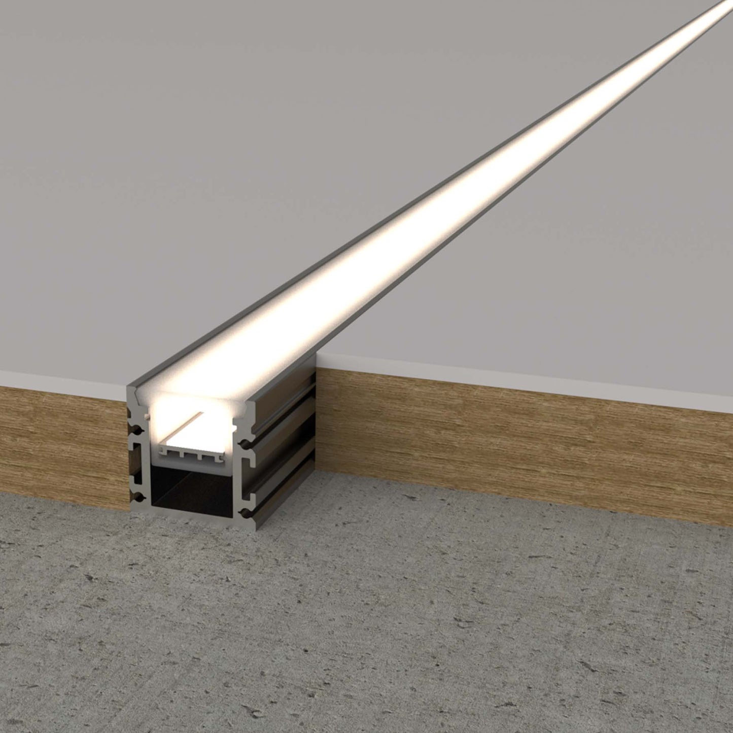  Waterproof Inground LED Aluminium Profile 30.5x30mm (417)
