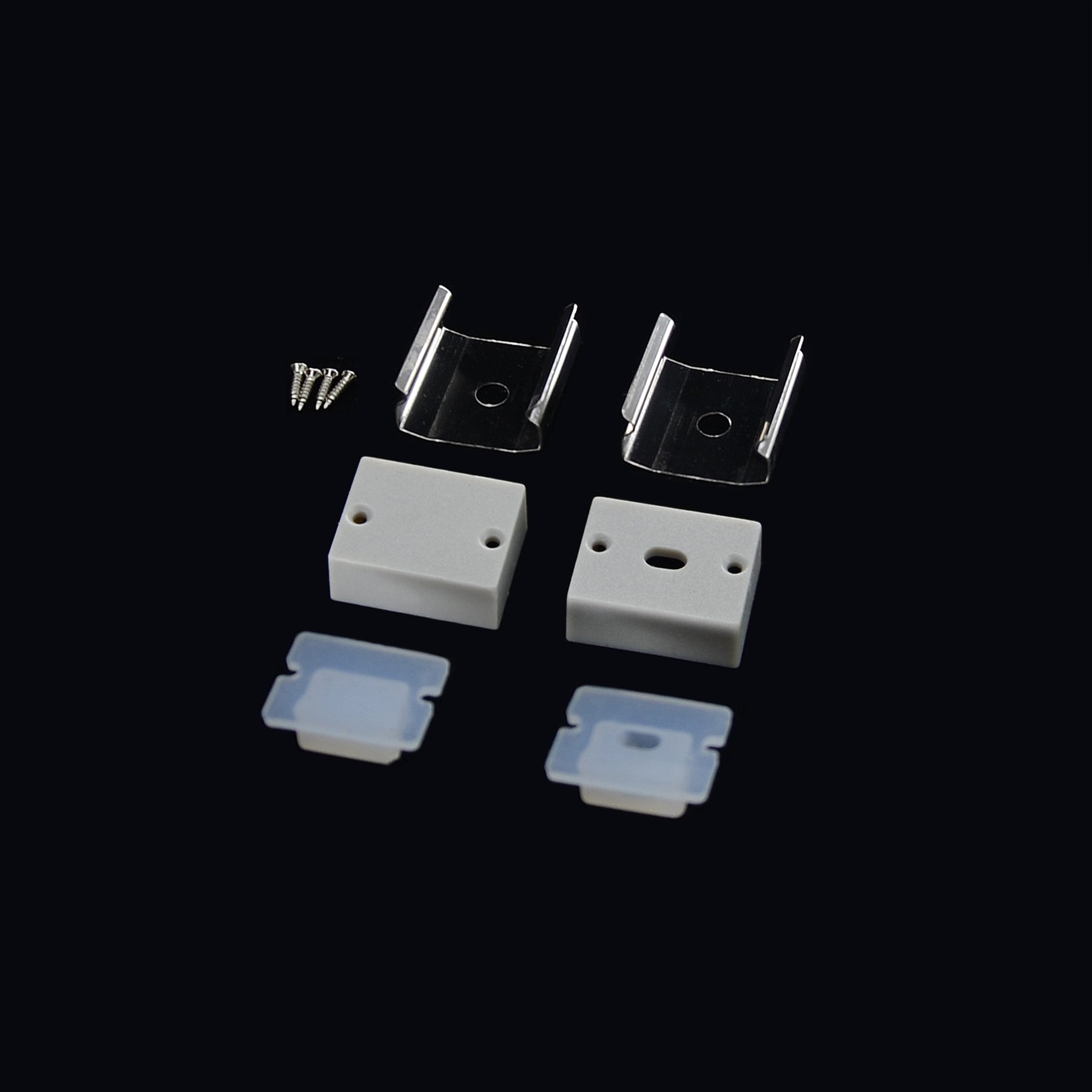  Waterproof Surface Mounted LED Aluminium Profile 17.5x12.9mm (296-D1713)