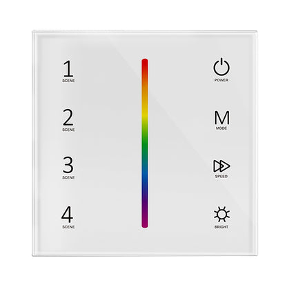  LED 12-24V DC RGB Controller Touch Panel 3CH*4A 2.4GHz RF T3-1