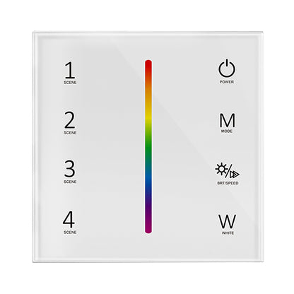  LED 12-24V DC RGBW Controller Touch Panel 4CH*3A 2.4GHz RF T4-1