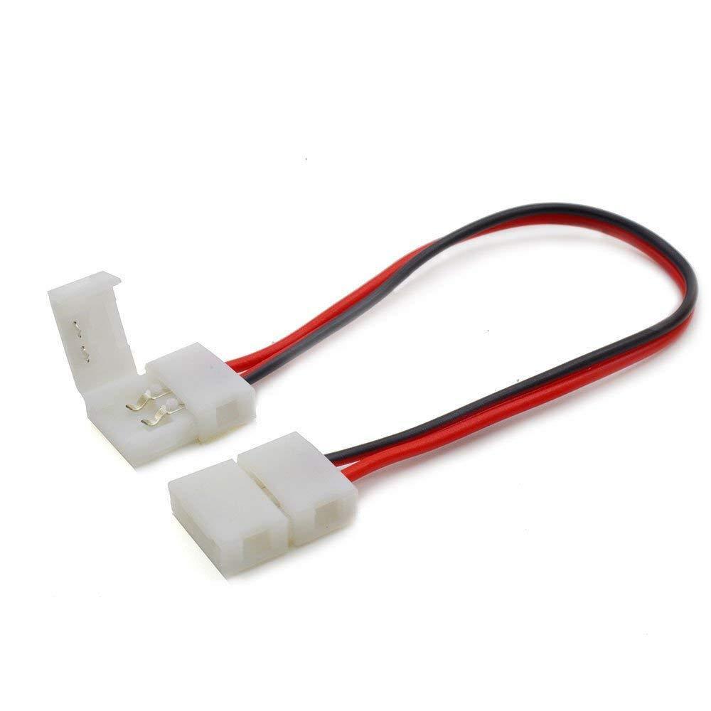 2 Pin 2 End Solderless Wire Cable For LED Single Colour Strip Lights