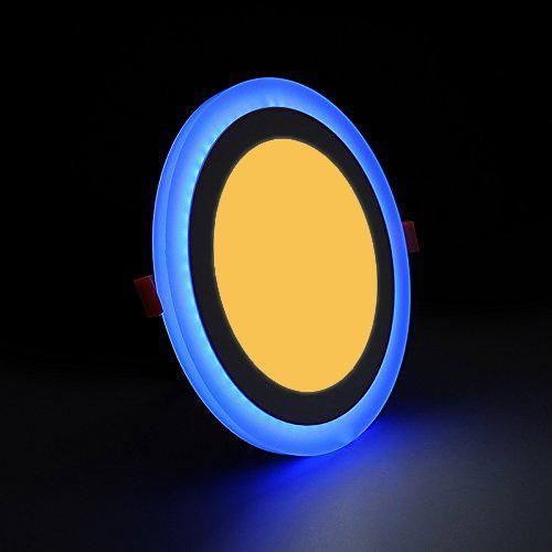  Recessed Round Blue Edge Lit LED Panel Light