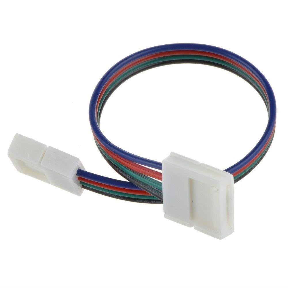  4 Pin 2 End Solderless Wire Cable For LED RGB Strip Lights