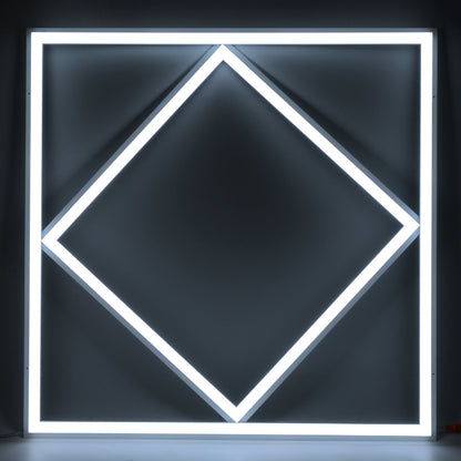  LED Diamond Lattice Panel Frame Border Edge Light 591x591mm 60W