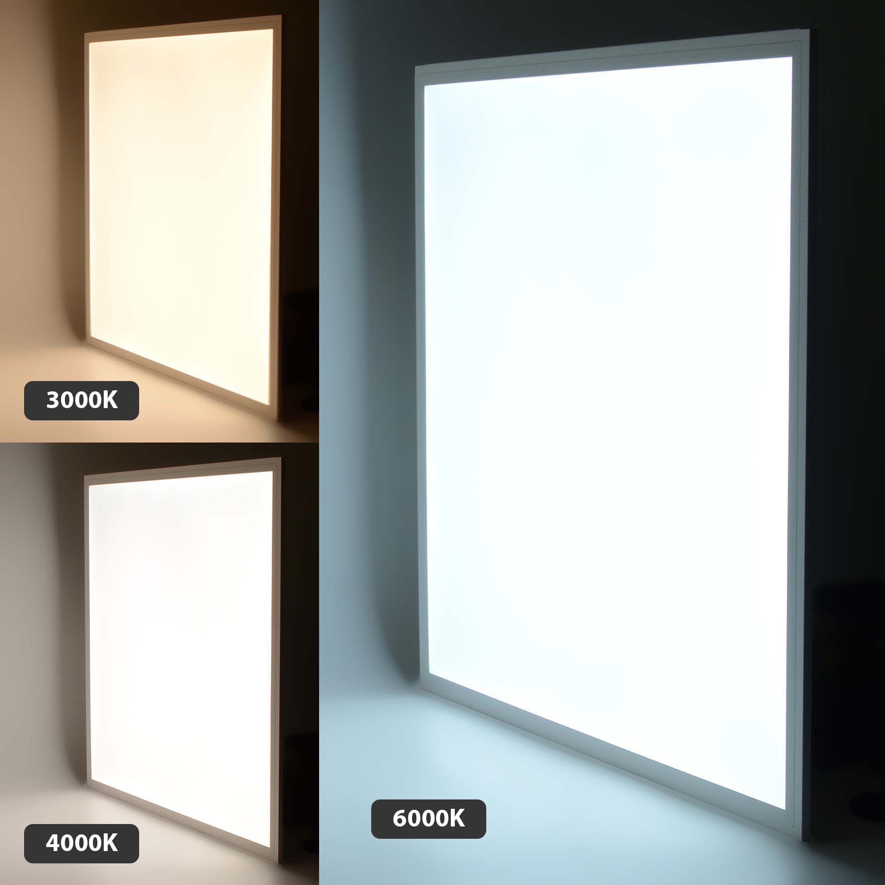  LED Backlit Panel Light Suspended 595x595mm 42W White Frame