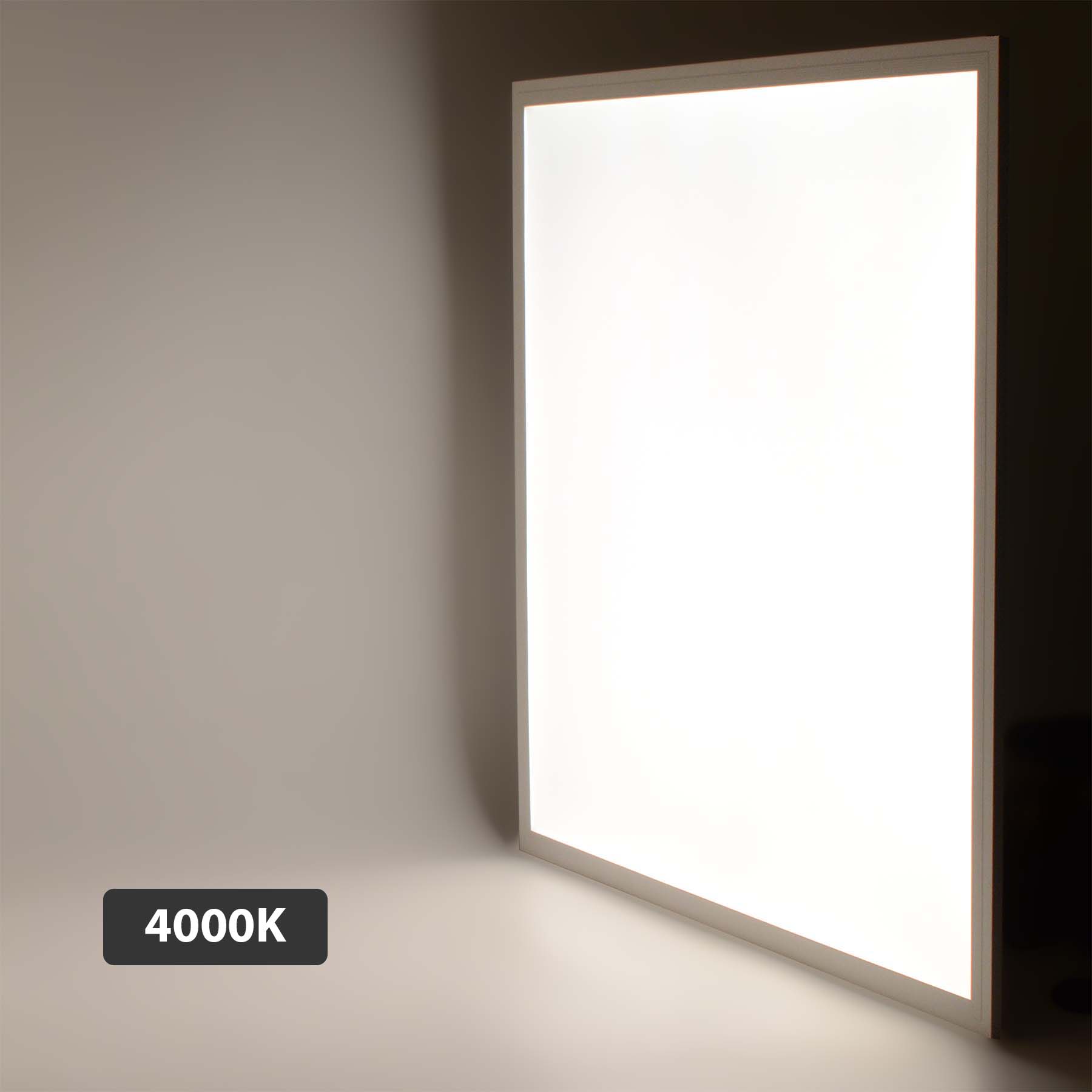  LED Backlit Panel Light Suspended 595x595mm 42W White Frame
