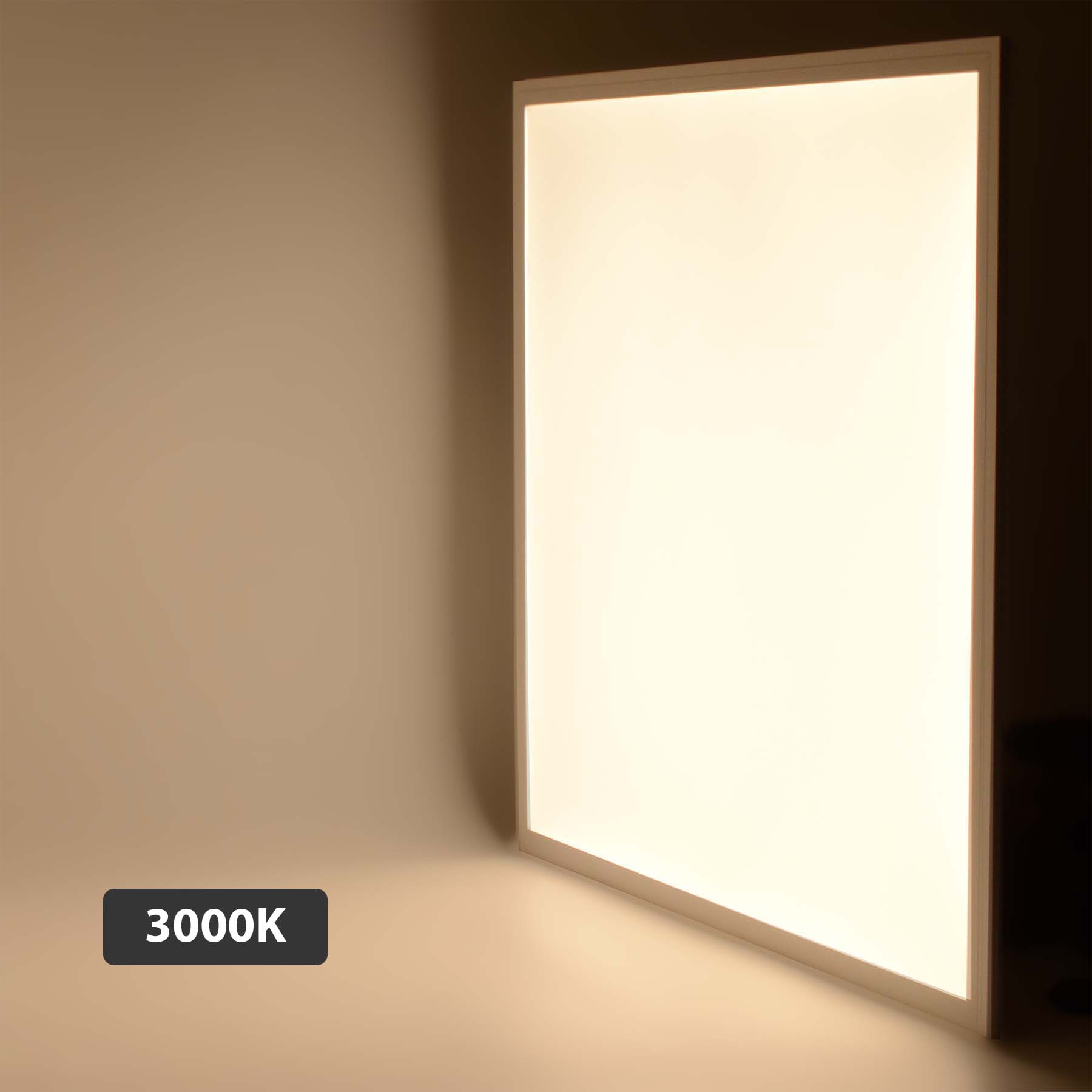  LED Backlit Panel Light Surface Mounted 600x600mm 42W White Frame