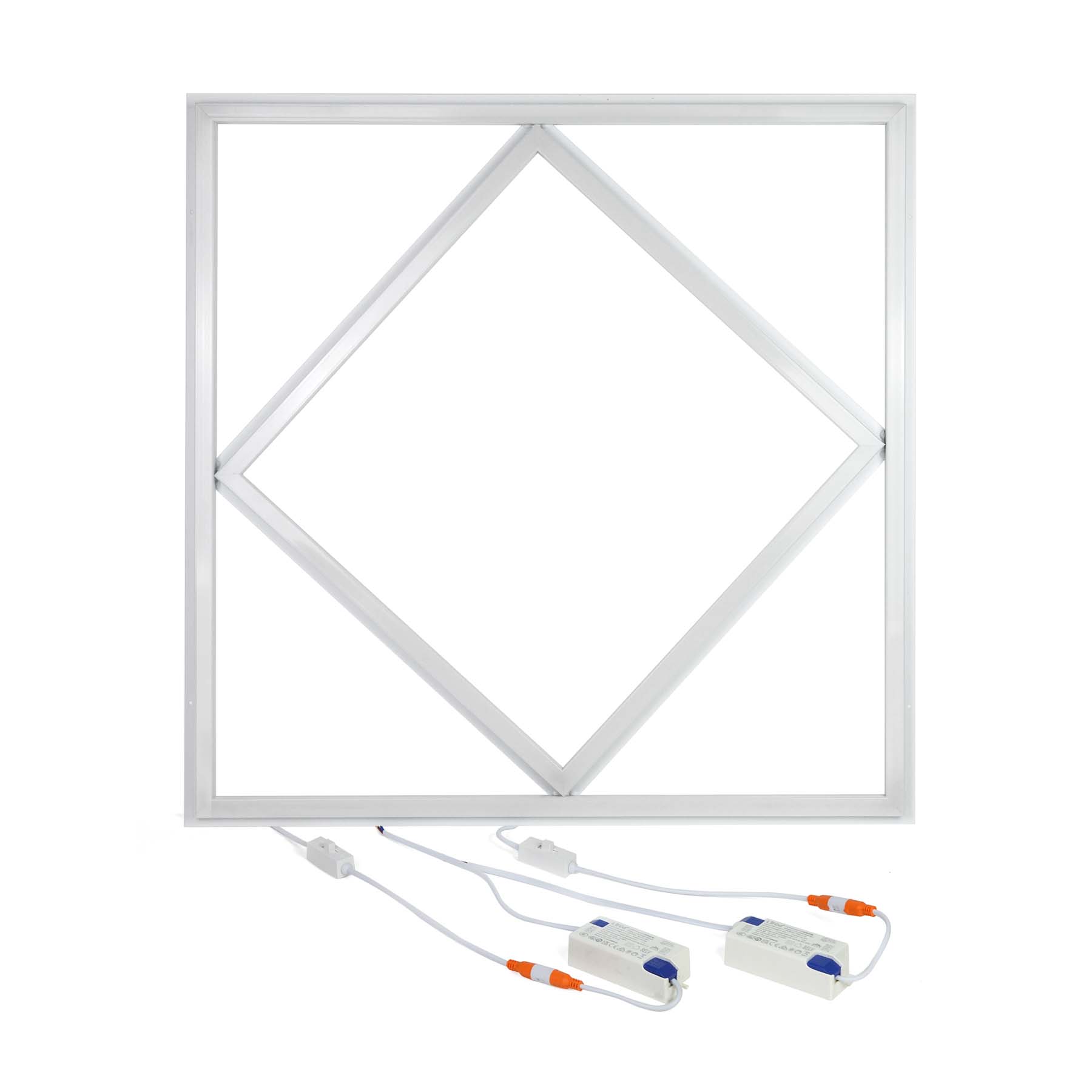  LED Diamond Lattice Panel Frame Border Edge Light 591x591mm 60W