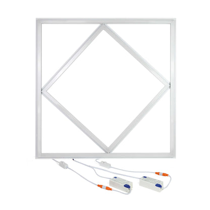  LED Diamond Lattice Panel Frame Border Edge Light 591x591mm 60W