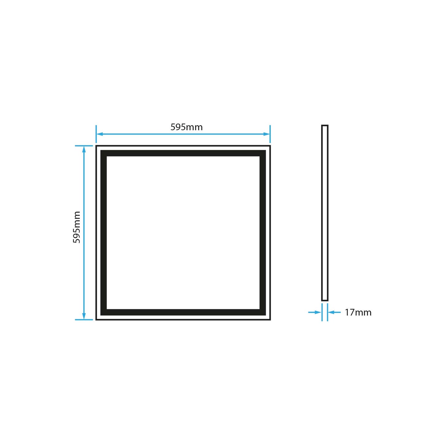  LED Panel Frame Border Edge Light 595x595mm 42W