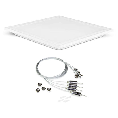  LED UGR Panel Light Suspended 595x595mm 42W 3CCT White Frame