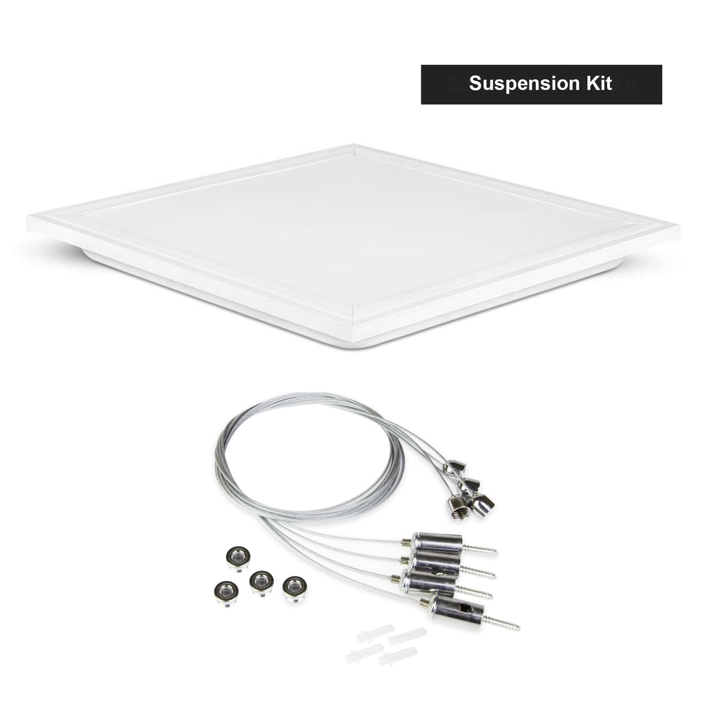  LED Backlit Panel Light 595x595mm 42W White Frame