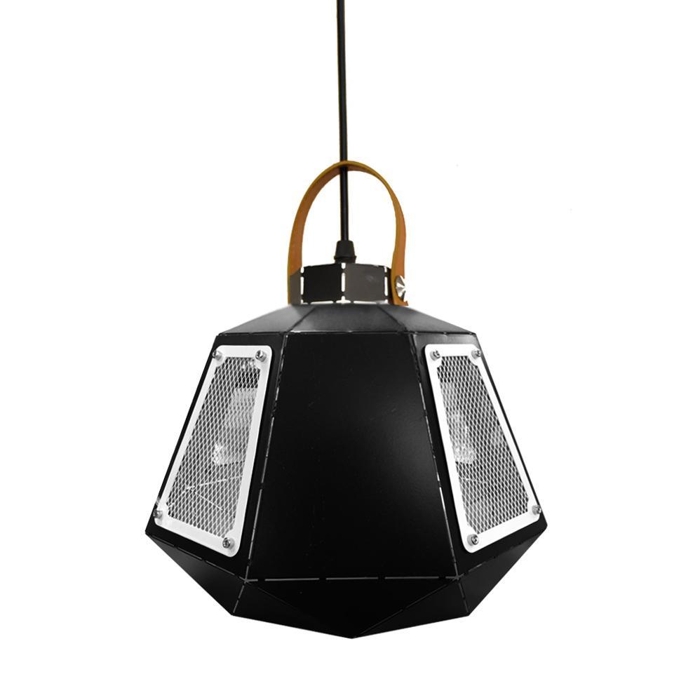  Black & White Cage (PD-BX) Pendant Light