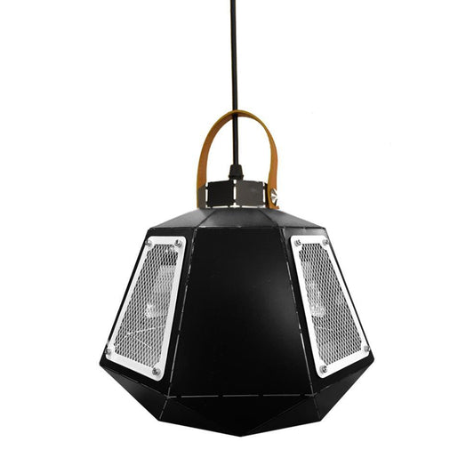  Black & White Cage (PD-BX) Pendant Light