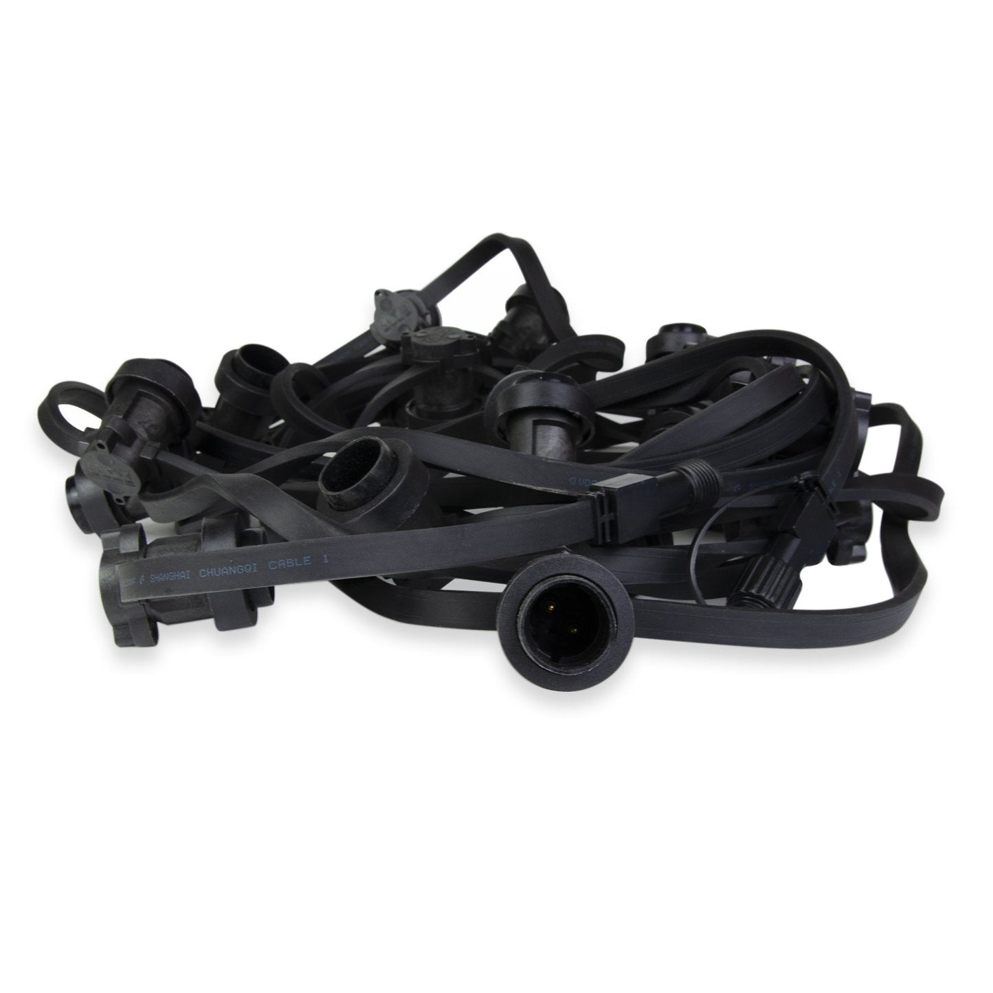  10M 21 B22 Sockets Heavy Duty Outdoor Festoon Light Cable Bulb Spacing 50cm