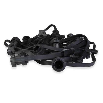  10M 21 B22 Sockets Heavy Duty Outdoor Festoon Light Cable Bulb Spacing 50cm