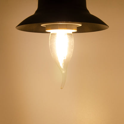  C35 Vintage Style Dimmable B15 4W LED Filament Flame Tip Candle Light Bulb