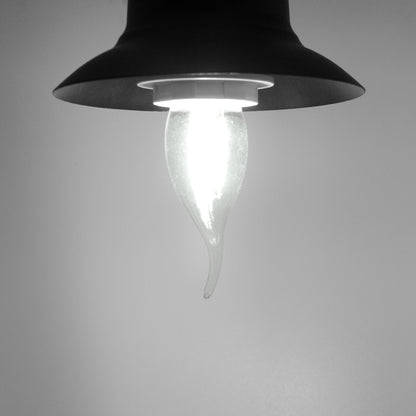  C35 Vintage Style Dimmable E14 4W LED Filament Flame Tip Candle Light Bulb