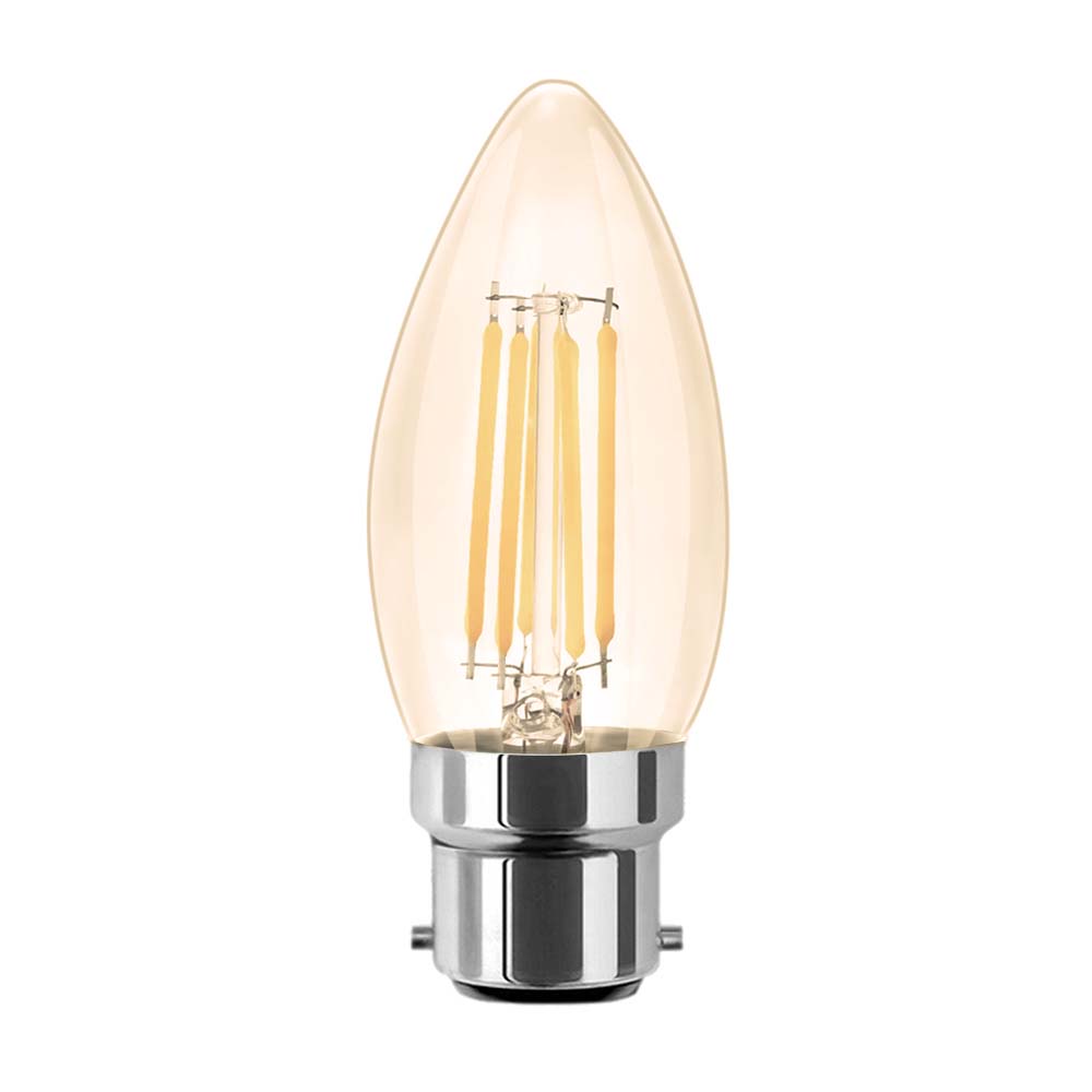  C35 Vintage Style Dimmable B22 6W LED Filament Candle Light Bulb