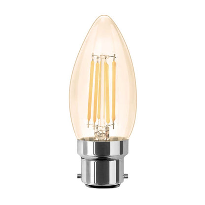  C35 Vintage Style Dimmable B22 6W LED Filament Candle Light Bulb