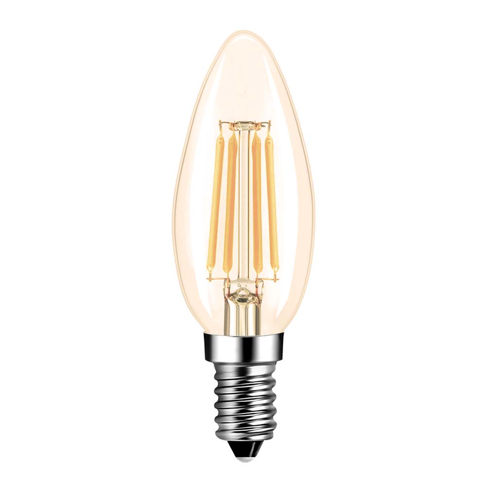  C35 Vintage Style Dimmable E14 4W LED Filament Candle Light Bulb