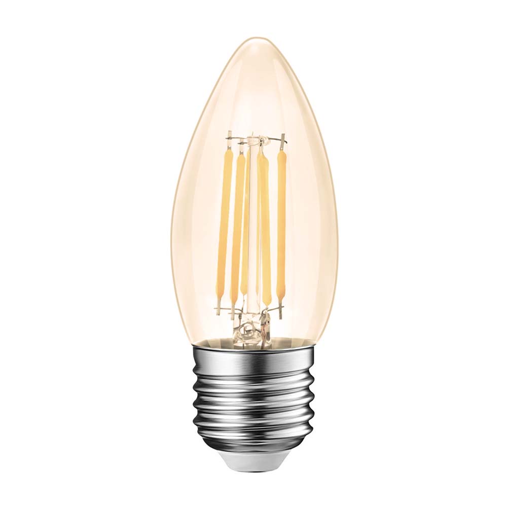  C35 Vintage Style Dimmable E27 6W LED Filament Candle Light Bulb
