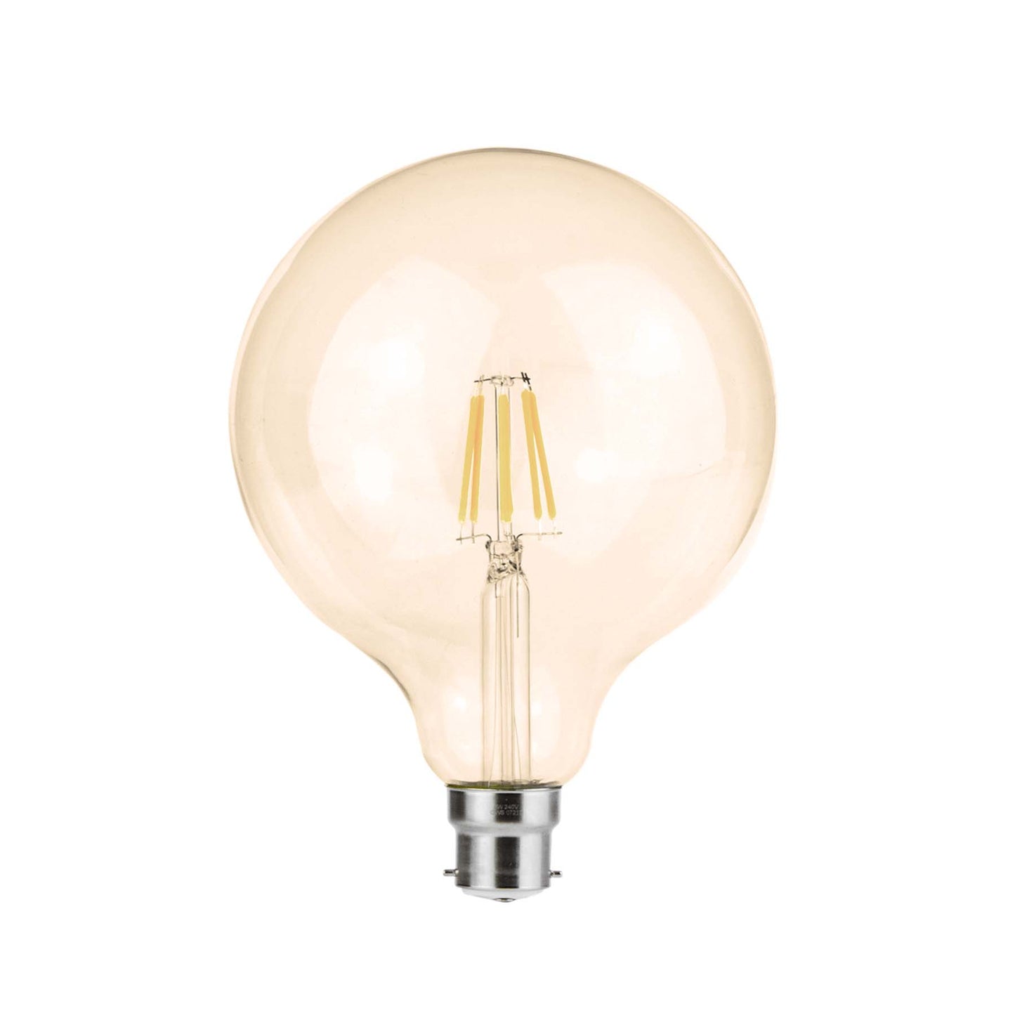  G125 Vintage Style Dimmable B22 8W LED Filament Globe Light Bulb