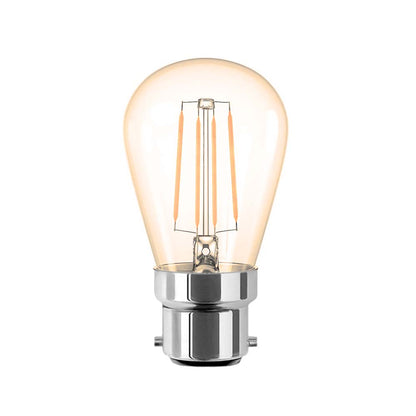  S14 Vintage Style Dimmable B22 4W LED Filament Pear Light Bulb