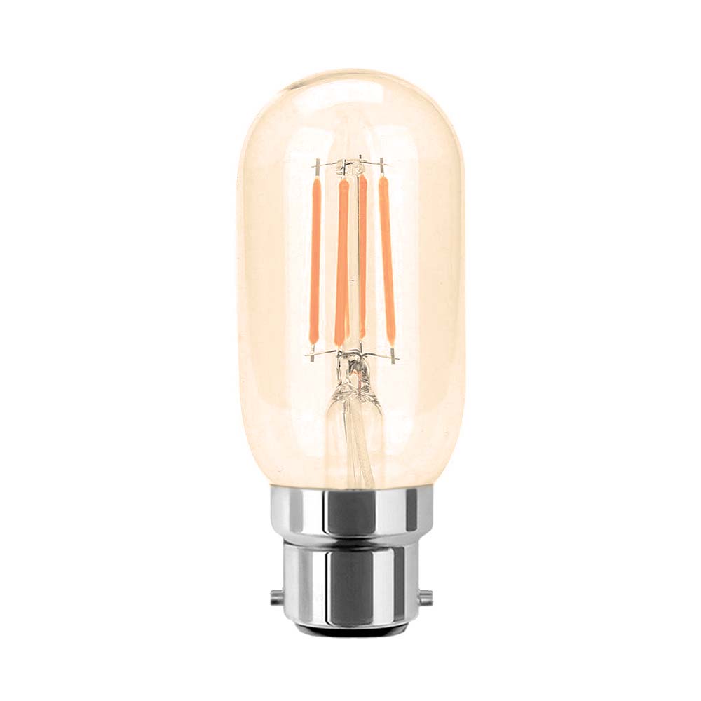  T45 Vintage Style Dimmable B22 4W LED Filament Tubular Light Bulb