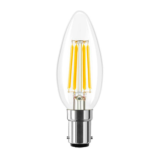  C35 Vintage Style Dimmable B15 4W LED Filament Candle Light Bulb