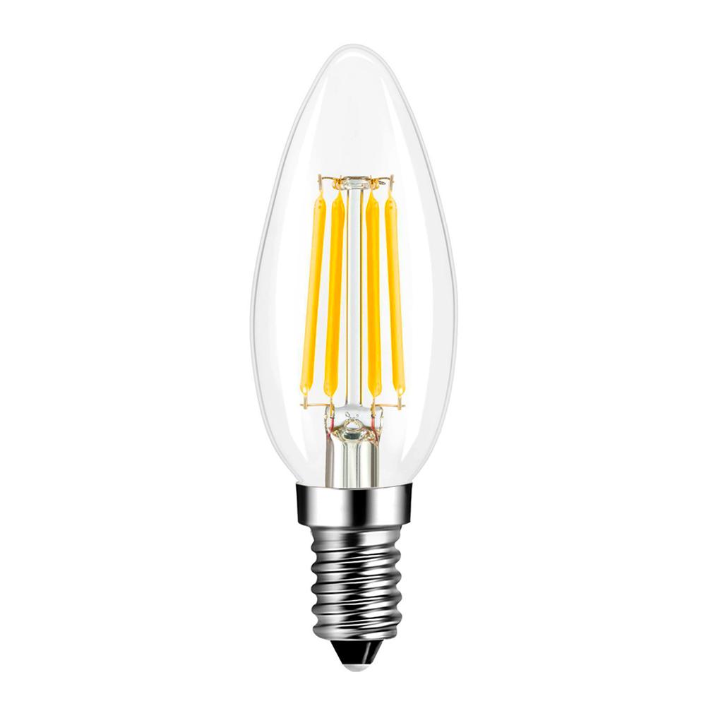  C35 Vintage Style Dimmable E14 4W LED Filament Candle Light Bulb